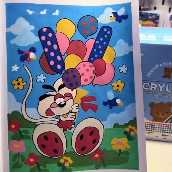Coloriage réalisé avec ACRYL'ART