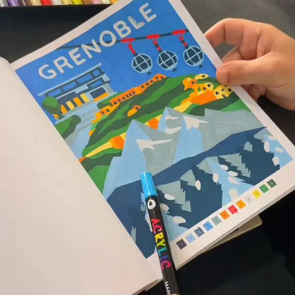 Coloriage réalisé avec ACRYL'ART